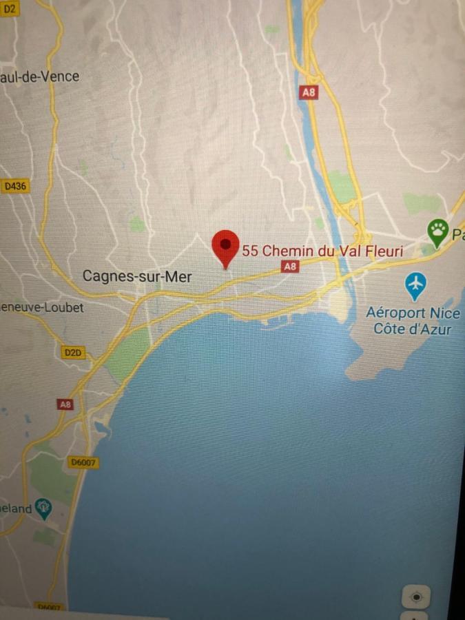 Villa C3 Arthur Rimbaub Chambre D'Hote Piscine Proche Mer Plage 600M Cagnes-sur-Mer Exteriör bild