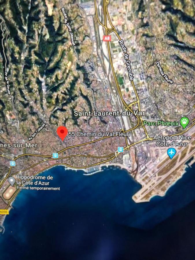 Villa C3 Arthur Rimbaub Chambre D'Hote Piscine Proche Mer Plage 600M Cagnes-sur-Mer Exteriör bild