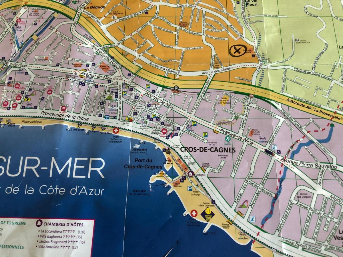 Villa C3 Arthur Rimbaub Chambre D'Hote Piscine Proche Mer Plage 600M Cagnes-sur-Mer Exteriör bild